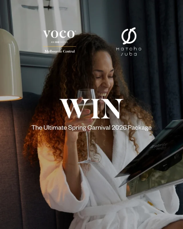 [GIVEAWAY CLOSED.]

Me, Matcho & voco: WIN the Ultimate Spring Carnival 2026 package (valued at $890).
 
We’ve teamed up with @matchosubadesignstudio to get your Spring Carnival plans and look sorted, featuring Matcho Suba’s 2026 head couture collection: Me, Myself & I.
 
Here’s what’s up for grabs:
✨ A ‘Seduced by Noir’ headpiece by Matcho Suba
✨ An overnight stay in a King Premium Room on a High Floor at voco Melbourne Central, with breakfast for two
 
To enter:
1. Follow @vocomelbournecentral & @matchosubadesignstudio
2. Like this post
3. Tag the friend you’d bring along, they’ll need to be following both accounts too (multiple entries welcome)
4. Share this post to your story for an extra entry
 
Competition ends at midnight AEDT on 5 October 2026. Terms & Conditions apply (see comments).
 
Ready to check in, dress up, and make the most of Melbourne’s Spring Carnival? Good luck!